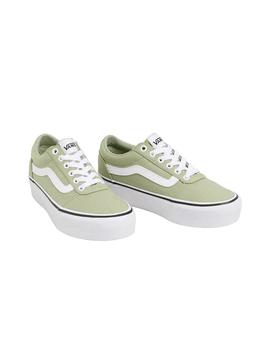 Zapatillas Vans Ward Platform Mujer Verde