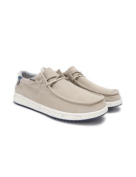 Zapatillas Pitas Nias Hombre Beige