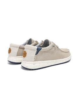 Zapatillas Pitas Nias Hombre Beige