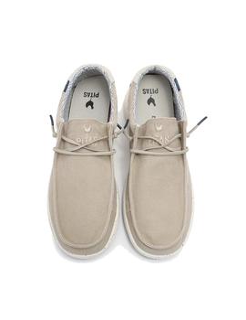 Zapatillas Pitas Nias Hombre Beige