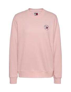 Sudadera Tommy Regular Essential Mujer Rosa