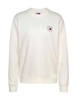 Sudadera Tommy Regular Essential Mujer Blanco