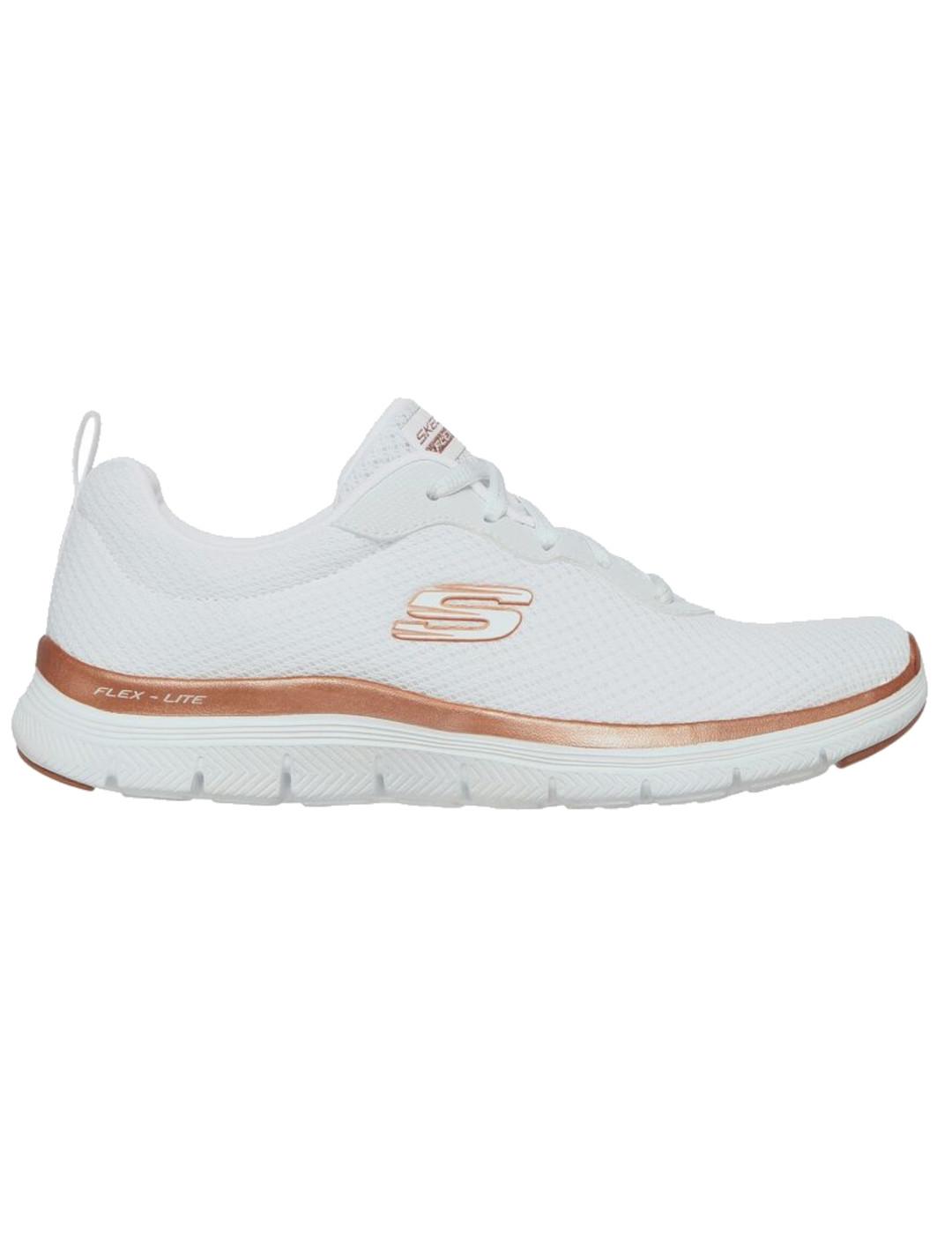 Skechers flex deals appeal mujer plata