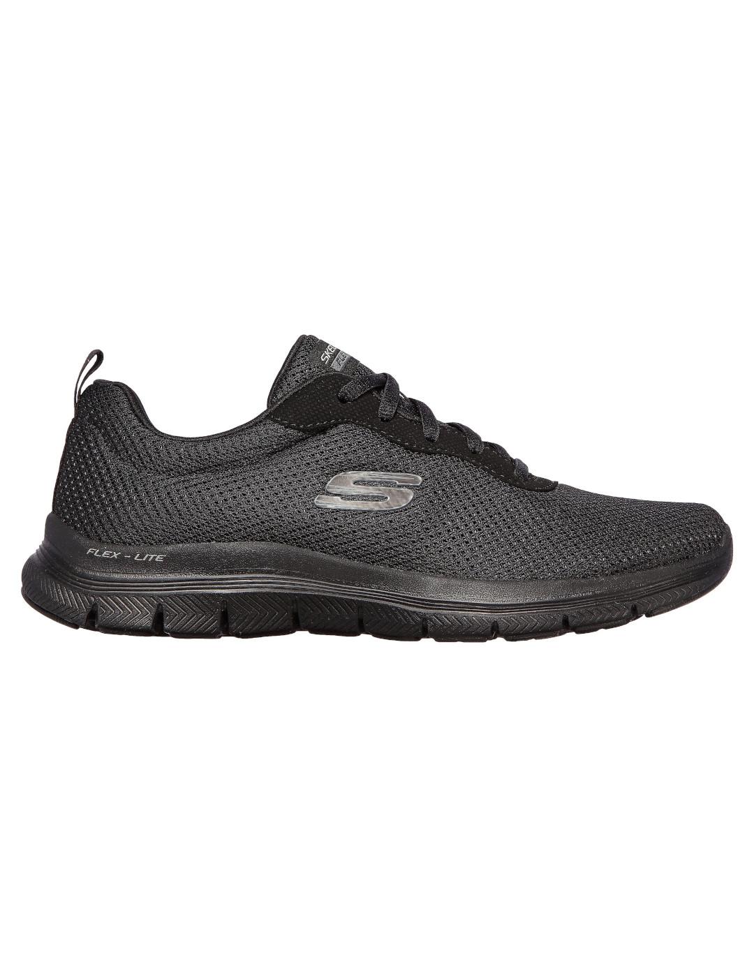 Zapatilla Mujer Skechers Flex Lite 4.0 Negro