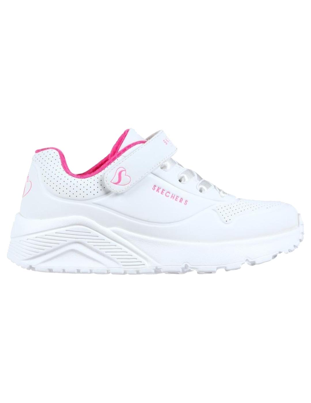 Zapatilla Skechers Street Uno Lite Blanca Niña