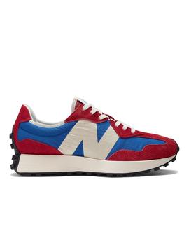 Zapatillas New Balance 327 Hombre Azul y Rojo