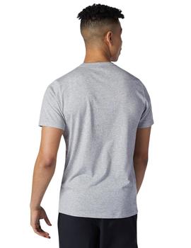 Camiseta New Balance Heathertech Hombre Gris