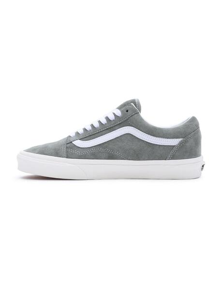 Zapatos womens outlet vans gris