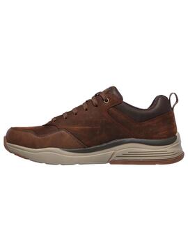 Zapatillas Skechers Relaxed Fit Benago Hombre Marrón