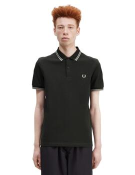 Polo Fred Perry Twin Tipped Verde