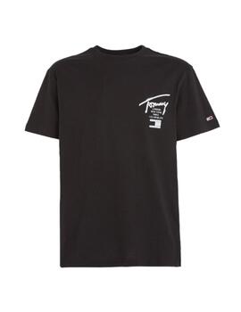 Camiseta Classic Spray Signature Hombre Negro