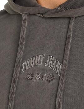 Sudadera Tommy Varsity Hombre Gris