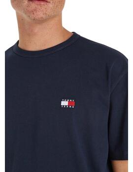 Camiseta Tommy Básica Hombre Azul Marino