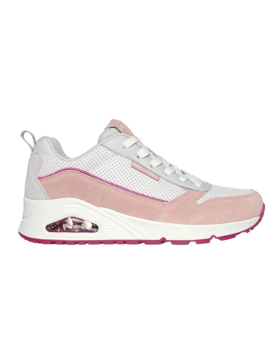 Zapatos skechers clearance verano hombre rosa