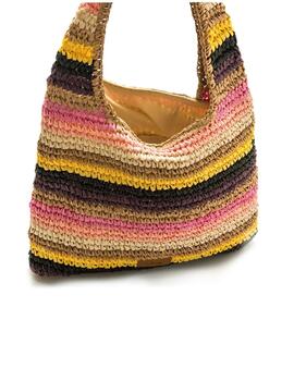 Bolso Mustang Sison Natural Mujer Multicolor