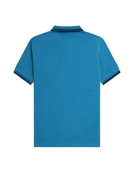 Polo Fred Perry Twin Tipped Hombre Azul