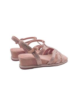 Sandalia Alma en Pena Suede Old Pink Mujer