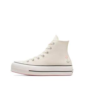 Zapatillas Converse All Star Lift High Top Mujer Egret