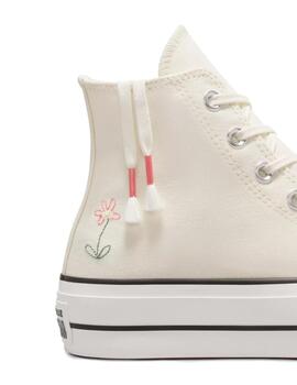 Zapatillas Converse All Star Lift High Top Mujer Egret