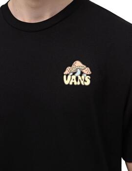 Camiseta Vans Mushruum Hombre Negro