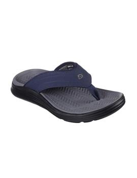 Chanclas Skechers Sargo Point Vista Hombre Navy