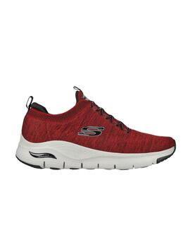 Zapatillas Skechers Arch Fit Waveport Hombre Rojo