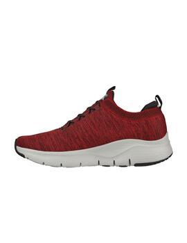 Zapatillas Skechers Arch Fit Waveport Hombre Rojo