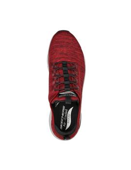 Zapatillas Skechers Arch Fit Waveport Hombre Rojo