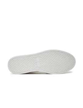 Zapatillas Tommy Leather Retro Cupsole Hombre Blanco