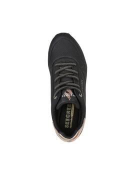 Zapatillas Skechers Uno-Shimmer Away Mujer Negro