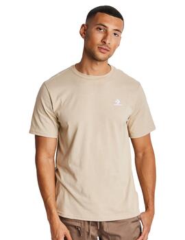 Camiseta Converse Go-To Embroidered Star Hombre  Camel