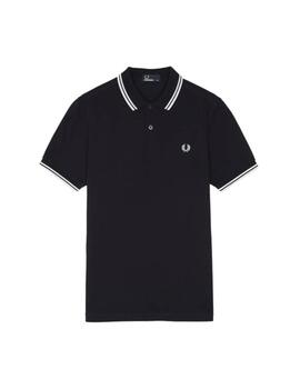 Polo Fred Perry Twin Tipped Hombre Marino