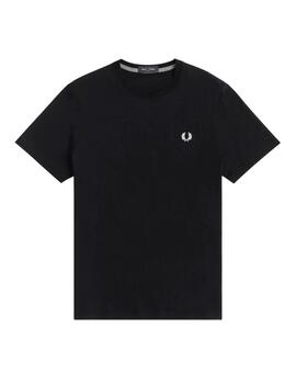 Camiseta Fred Perry Crew Neck Hombre negro Negro