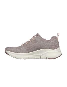 Zapatillas Skechers Arch Fit-Comfy Wave Mujer Beige