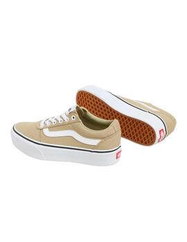 Zapatillas Vans Ward Platform Mujer Beige