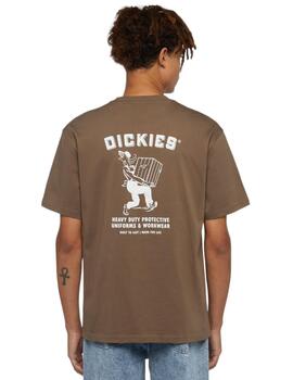 Camiseta Dickies Builder Hombre Marrón