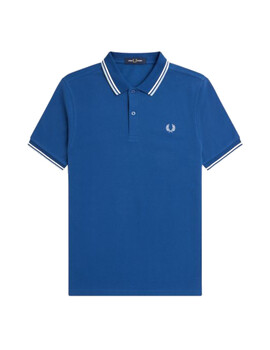 Polo Fred Perry Twin Tipped Hombre Azul