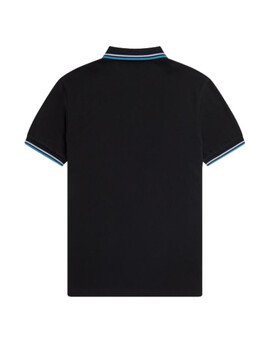 Polo Fred Perry Twin Tipped Hombre Negro