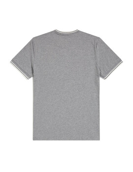 Camiseta Fred Perry Twin Tipped Hombre Gris