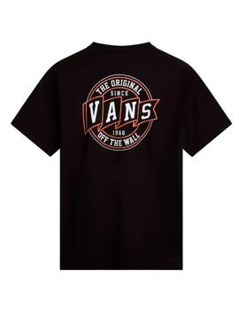 Camiseta Vans OG Pennant Hombre Negro