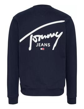 Sudadera Tommy Reg Entry Graphic Crew Hombre Marino