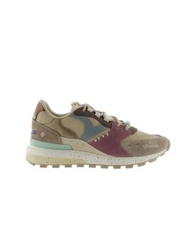 Zapatillas Victoria Luna Serraje Mujer Beige