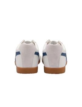 Zapatillas Gola Harrier Leather Hombre Blanco/Marino