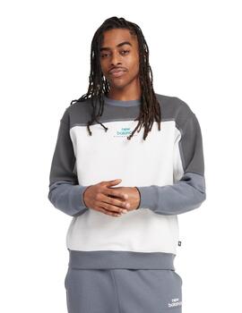 Sudadera New Balance Classics FL Crew GT Hombre Gris