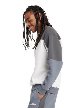 Sudadera New Balance Classics FL Crew GT Hombre Gris