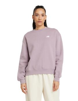 Sudadera New Balance Sport Essentials Crew Mujer Rosa