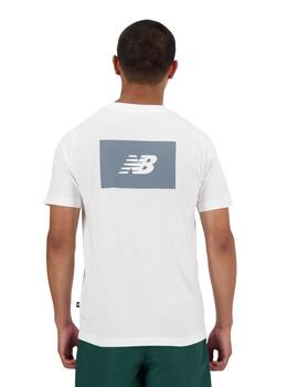 Camsieta New Balance Logo Hombre Blanco