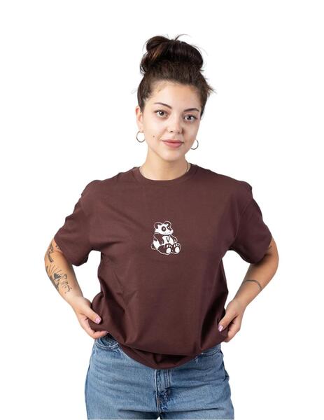 Camiseta Vans Panda Oversized Mujer Marron