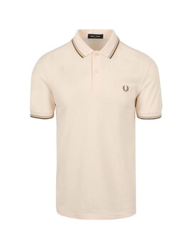 Polo Fred Perry Twin Tipped Hombre Rosa