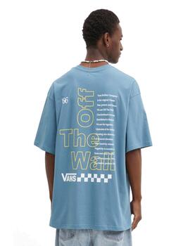 Camiseta Vans Posted Bluestone Hombre Azul